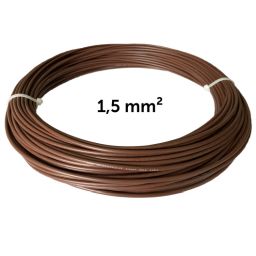 Wire brown 1.5 mm², coil 25 m