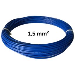 Wire blue 1.5 mm², coil 25 m
